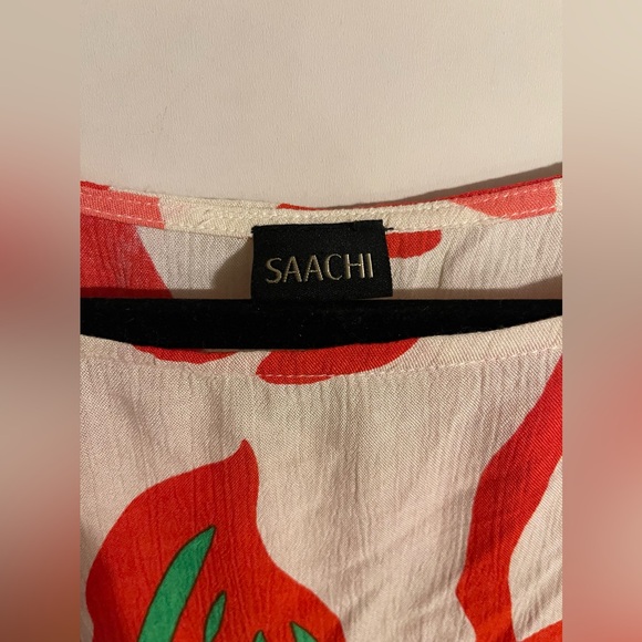 Saachi Multicolor Floral Kaftan Maxi Dress O/S - Picture 4 of 4